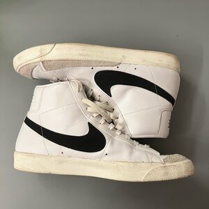 Nike Blazers Men Black White Size 11